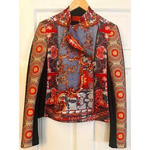 Clover Canyon Printed Neoprene Moto Jacket